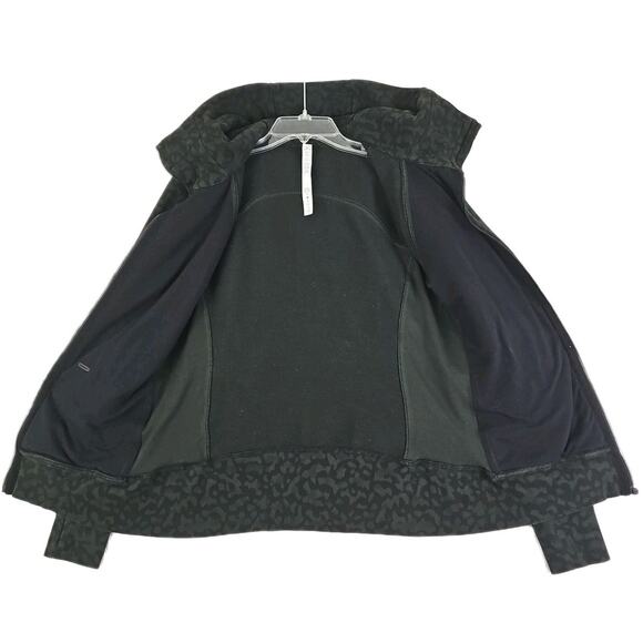 Lululemon ~Woman Size 10~ Scuba Hoodie Cotton Blend Incognito Camo Green/Black. - Picture 4 of 16